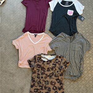 Bundle of Assorted Women's T-Shirts - Pack of 5